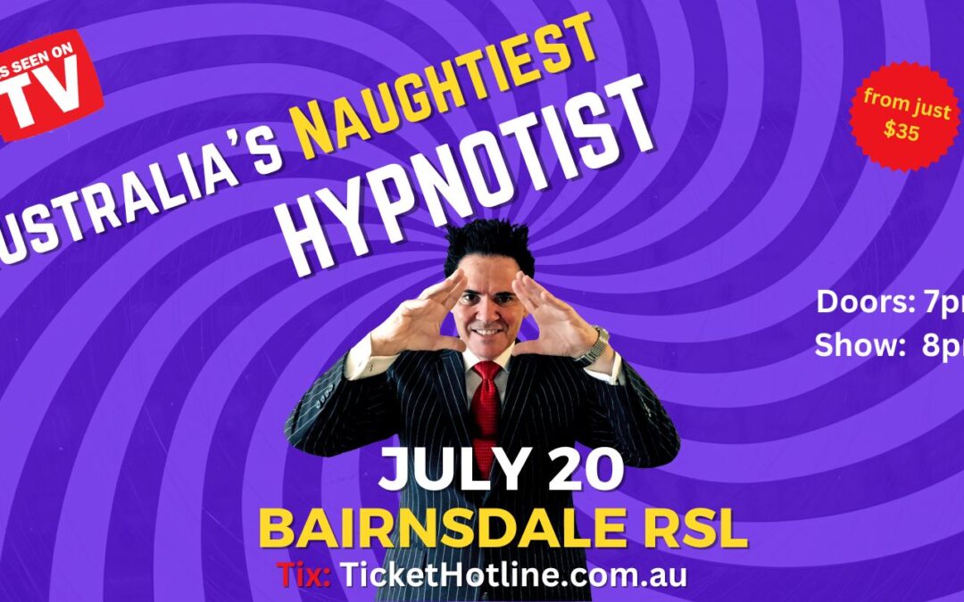 Bairnsdale, Victoria – Hypnotist Mark Anthony Is Coming To Town!